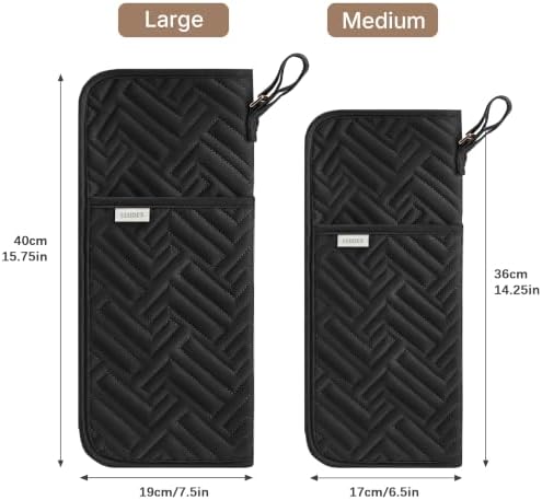 Leudes Hair Tools Travel Bag Case Hot Heat Resistant Mat 2 in 1 Pouch - Image 5
