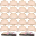 MORGLES 20 Pcs Wig Caps for Women, Stocking Caps for Wigs, Non Slip, Beige by Morgles