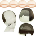 Lace Wig Grip Cap with 4 Pcs HD Wig Caps, 4x5 Transparent Lace Wig Caps for Women Lace Front, Non Slip, Adjustable Grip Cap for Glueless Wigs, Brown by Unknown