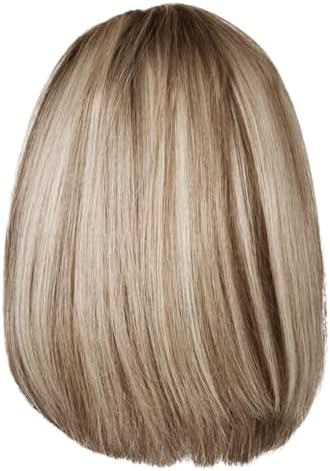 Raquel Welch Longing For London Luxurious Mid-Length Bob Cut Wig, Black Label Human Hair Collection by Hairuwear, Average Cap, RH14/88SS Shaded Golden Wheat - Image 5