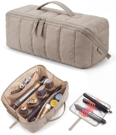 BAGSMART Hair Tool Travel Bag for Shark FlexStyle & Dyson Airwrap,Wide Open by BAGSMART