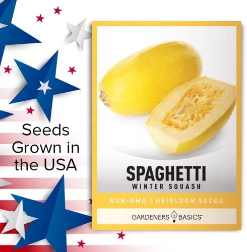 Gardeners Basics, Spaghetti Squash Seeds for Planting - Winter Squash Heirloom, Non-GMO Vegetable Squash Variety- 3 Grams Seeds Great for Summer Garden - Image 6