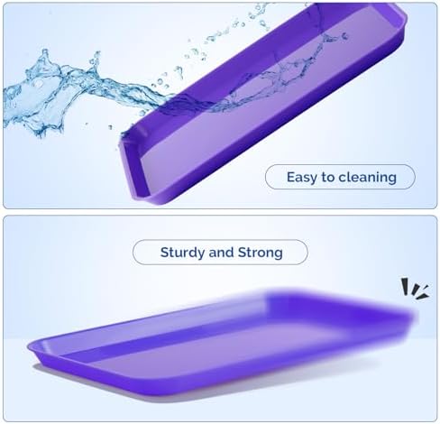 JMU 10 Pcs Purple Dental Procedure Trays Flat Trays Size B 13.25" X 9.75" - Image 6