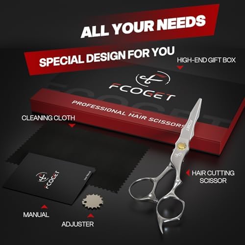 Professional Hair Cutting Scissors, High-End Japanese 440C Stainless Steel Hair Cutting Shears with Sharp Edge Blades, 6.8 inch Hair Scissors, Right Hand Scissors for Salon, Home, Pet - Image 5
