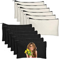 Legigo Blank Canvas Bags Zipper Pouch Makeup Bags Pencil Pouch Bulk by Legigo