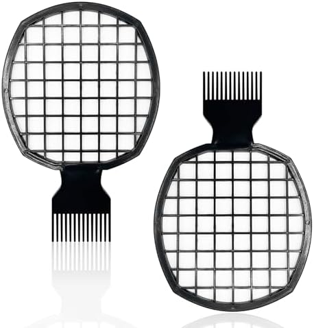 2Pcs Upgraded Twist Combs Hair Sponge Brush, Superior to Hair Sponge for Curls in Men and Women, Dual-sided Design, ABS Material, Ergonomic, Lasting Over a Year, 2 Combs Included by KootinnUSOnline