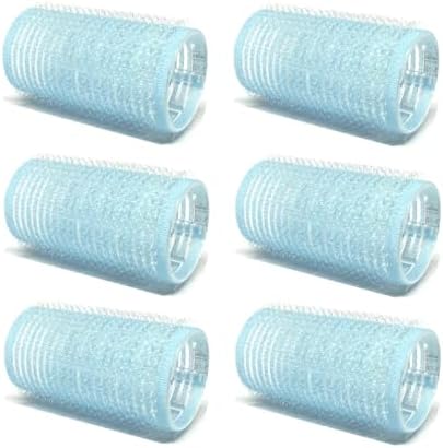 6-Pack Self-Grip Hair Rollers, 3.0cm -3.2cm (1"-1.2") Curlers for Volume, Random Color by THE+UM24