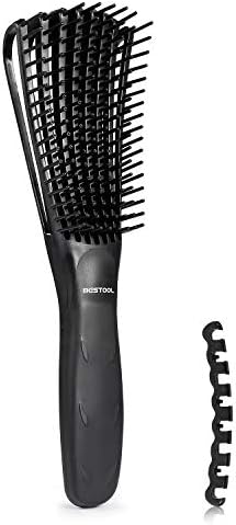 BESTOOL Detangling Brush, Detangler Brush for Natural Black/ Curly Hair Afro 3/4abc Texture, Faster n Easier Detangle Wet or Dry Hair with No Pain (Black) - Image 5