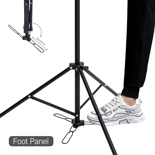 HYOUJIN Wig Stand with 23“ Mannequin Head,With Foot Panel for Making - Image 3