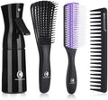 BRUSHZOO Detangling Hair Brush for Curly Hair, Hair Brushes for Women Men Kids Blowdrying Styling, Detangler Brush for Wet Dry Thick Wavy Hair by Brushzoo