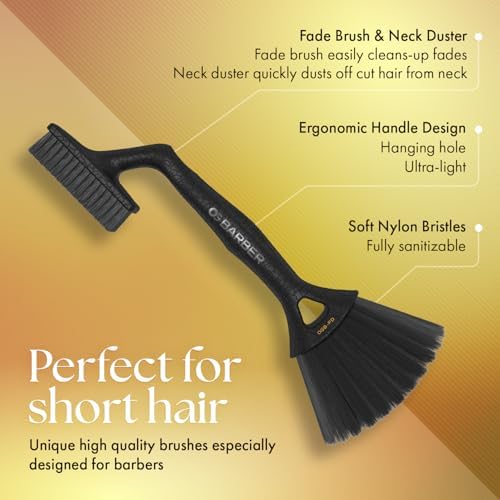 Olivia Garden Barber Wave Brush Collection – Vegan Boar & Combo Bristle Variations, Palm, Tunnel, Fade Brushes - Image 2