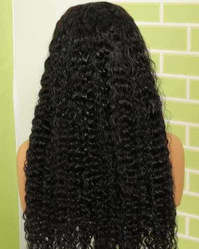 BEEOS Curly HD Lace Wig 180% Density, 13x6 Ultra-fitted SKINLIKE Real HD Lace Frontal Wig Pre-Plucked Human Hair Wig Bleached Knots 26 Inch - Image 4
