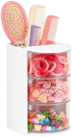 Hair Accessories Organizer, 3-Layer Rotatable Storage Box for Hair Clips by Unknown