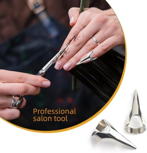 11PCS Hair Braiding Tools Ring Set, 8 Metal Pinky Hair Parting Rings - Image 6