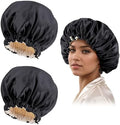 Edoneery Satin Bonnet for Sleeping Women, Double Layer Adjustable Sleep Cap by Edoneery