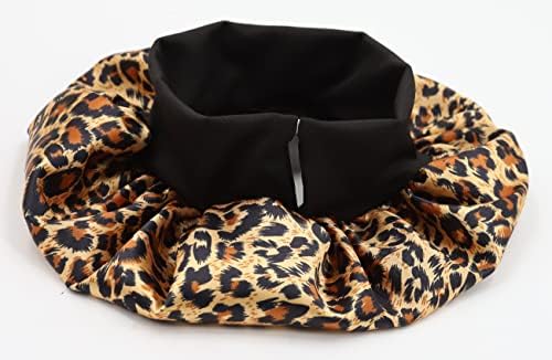Kids Satin Bonnet Double Layer Wide Elastic Band Sleep Cap - Image 4