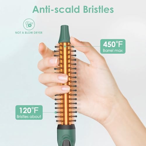 BANGMENG Mini Barrel Thermal Brush for Short Hair 0.35 Inch Curling Brush - Image 5