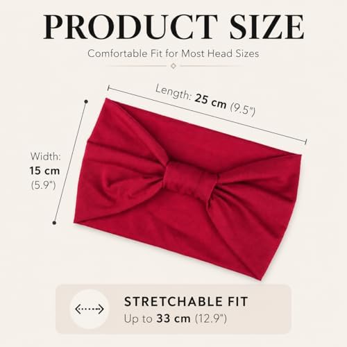 Kachanaa 8 Packs Wide Headbands for Women's Hair,Non Slip Soft Elastic Large African Bandeau Hair Bands Makeup Yoga Workout Running Sweat Hair Wraps Fashion Hair Accessories - Image 2