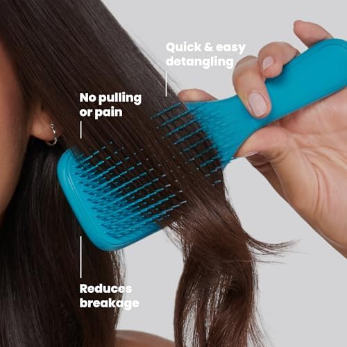 Tangle Teezer Ultimate Detangler Brush, Straight to Wavy, Teal - Image 4