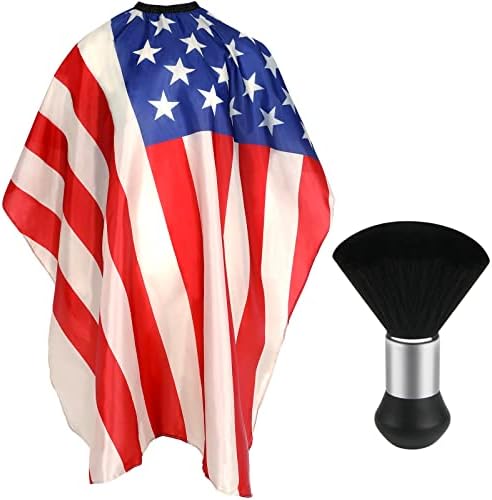 FEBSNOW Barber Cape Professional Hair Cutting Cape with Neck Duster Brush by HOMECRAFTBEAUTYBABY