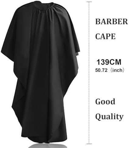 Professional Barber Cape with Adjustable Neckline Salon, Hair Cape for Men and Women, Hair Cutting Tools Barber Supplies Accessories - Image 2