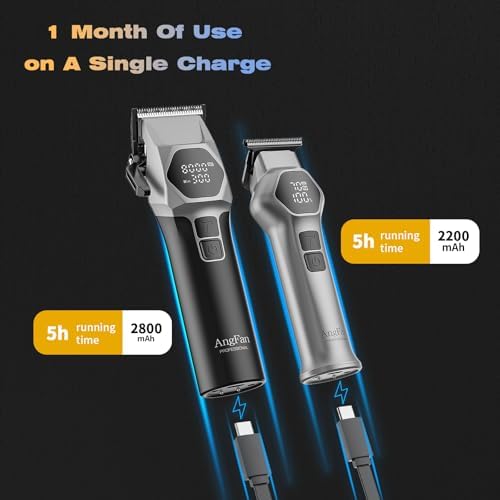 ANGFAN Hair Clippers for Men 8000RPM Brushless Motor 440C Steel Blades - Image 5