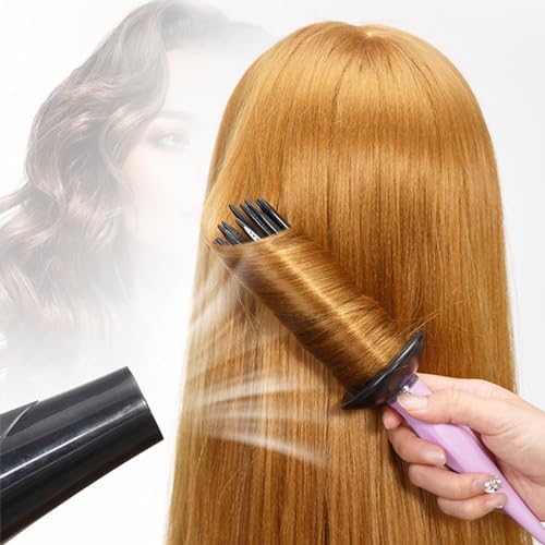 Curling Roll Comb Curl Defining Brush Round Curly Hair Comb Beautiful Curls Travel friendly Hair Styling Tool Create, Green - Image 4