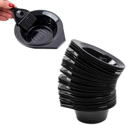 Disposable Color Mixing Bowls - 50 Pack - Plastic Hair Dye Tint Bowls by SalonSupplyCo