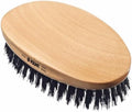 Kent PF22 Oval Black Military Brush - Boar and Nylon Bristle Mix for Men's Grooming, 360 Wave, and Facial Care. Made in England by KENT