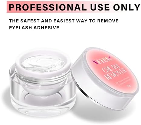 VEYES INC Cream Lash Remover for Lash Extensions 10g Low Irritation Eyelash Glue Remover Lash Tech Supplies for Professional or Salon Use Peach - Image 2