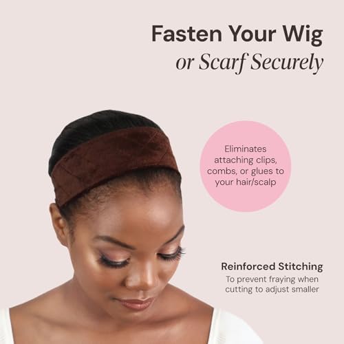MILANO COLLECTION WiGrip, The Original Comfort Wig Grip Band, Adjustable Band for Glueless Support, Non-Slip Wig Grip Headbands, Tension-Free, One Size Fits All, Nude - Image 4