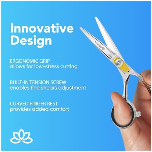 Equinox Razor Edge Series Professional Hair Scissors - 6.5” Premium Japanese Stainless Steel Hair Cutting Scissors, Hair Shears, Hair Razors for Hair Cutting, Barber Accessories & Hair Salon Supplies - Image 6