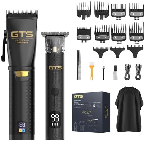 Hair Clippers for Men Professional, Cordless Clippers for Hair Cutting, Mens Hair Clippers and Trimmer Kit for Barber with LED Display 15 Guide Combs - Image 7