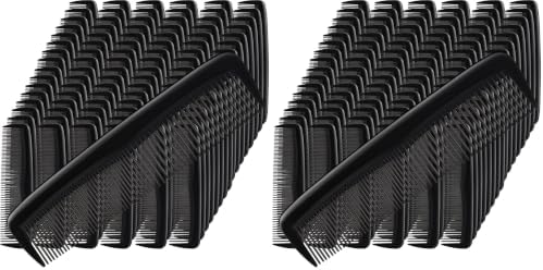 150 Pcs Combs Bulk, 5" Black Fine and Wide Tooth Plastic Comb for Women Men (Pack of 2) by Mimorou