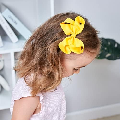 40PCS 4.5 Inch Hair Bows for Girls Grosgrain Ribbon Toddler Hair Accessories with Alligator Clips for Toddlers Baby Girls Kids - Image 6