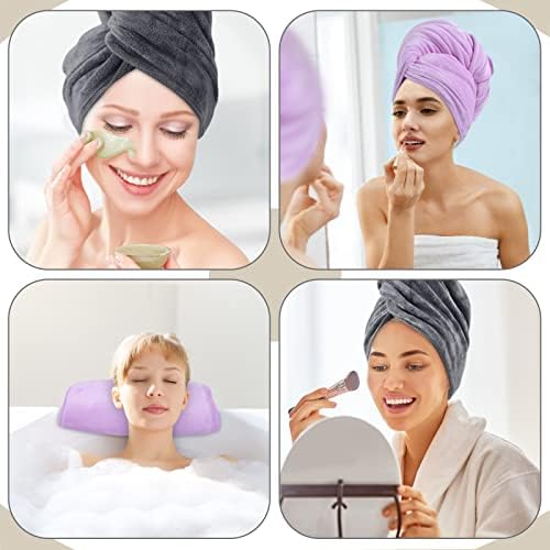 SUNLAND Microfiber Hair Towel 40 X 20 inch 2 Pack Multicolour - Image 2
