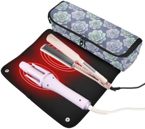 Yuiboo Hot Hair Tool Storage Bag with Heat Resistant Mat - Image 2