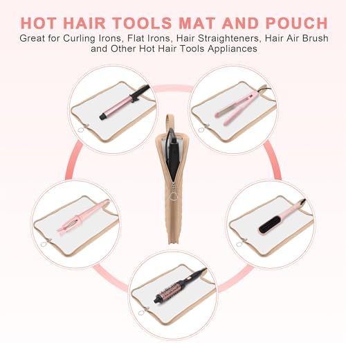 2-in-1 Heat Resistant Mat & Storage Bag for Hair Tools - Image 6