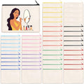 AMDAILY 50Pcs Canvas Makeup Bags Bulk, Cotton Sublimation DIY Cosmetic Bag by AMDAILY