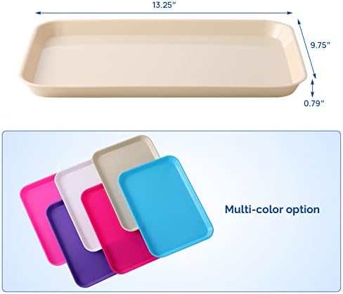 JMU 20 Pcs Beige Dental Procedure Trays Flat Trays Size B 13.25" X 9.75" - Image 4
