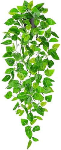 Der Rose 34" Fake Hanging Plant Artificial Pothos Vines Office Shelf Decor by DerRose