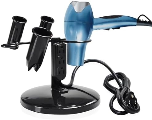 BYOOTIQUE 5-Hole Tabletop Blow Dryer Hair Iron Holder with 3 Outlets Pack 2 - Image 6