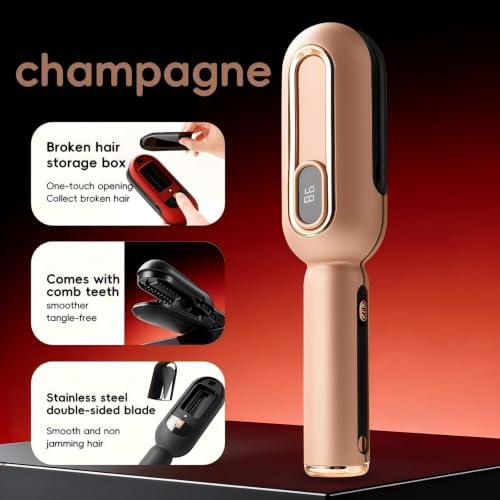 Cordless Split Ends Trimmer for Hair, Rechargeable Hair Care Tool-Gold - Image 3