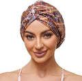 Bohemia Adjustable Silk Bonnet Satin Curly Hair Wrap for Sleeping Women by KAAHYNNO