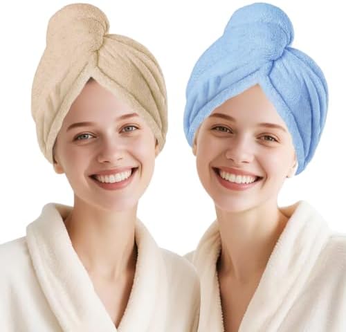 Microfiber Hair Drying Towel Wrap,Hair Turbans Towel for Wet Hair by Unknown