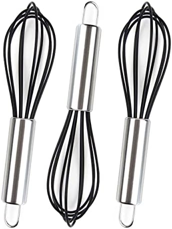 Hair Color Whisks - 3 Silicone Hair Dye Mixers with Stainless Steel Handles - Image 4