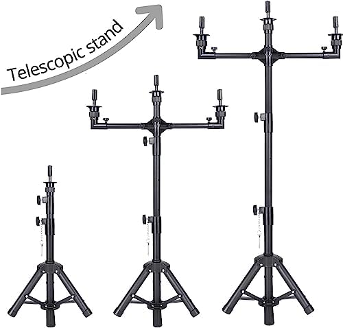 AliLeader 50 Inch 3 Arms Wig Stand Tripod (Mannequin Head Not Included) - Image 6