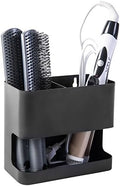 MyGift 2 Slot Hair Tools Organizer, Black Metal Wall Mounted Holder by MyGiftHome