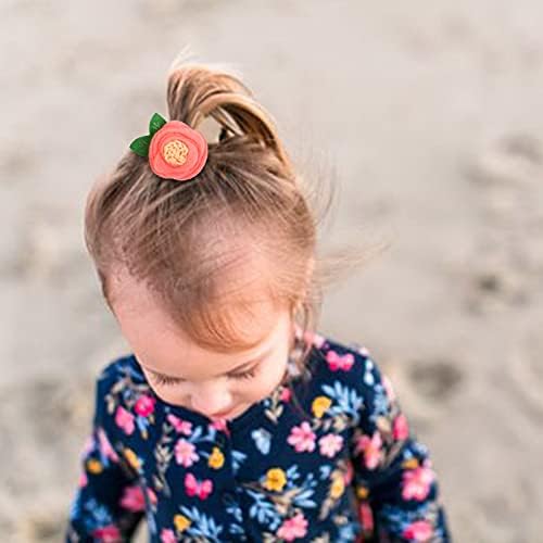 BQUBO Baby Girl Headbands with Bows Nylon Hairbands Handmade Hair Accessories for Newborn Infant Toddlers 10 Pack - Image 4