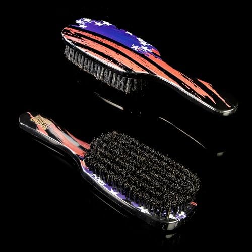 Torino Pro Wave Brush #255-7 Row Extra Soft bristles Shower brush -100% Pure Boar Bristles - Great for laying down your 360 Waves - Image 6